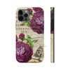 Crimson Rose Vintage Calligraphy Romantic Chic Art Case Mate Tough Phone Cases Iphone 12 Pro