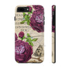 Crimson Rose Vintage Calligraphy Romantic Chic Art Case Mate Tough Phone Cases Iphone 7 Plus 8