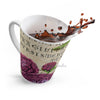 Crimson Rose Vintage Calligraphy Romantic Chic Ink Art Latte Mug Mug