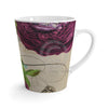 Crimson Rose Vintage Calligraphy Romantic Chic Ink Art Latte Mug Mug