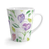 Crocus Spring Watercolor Pattern Latte Mug Mug
