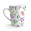 Crocus Spring Watercolor Pattern Latte Mug Mug