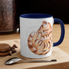 Cut Ginger Kitten Cat Sleeping Ink On White Art Accent Coffee Mug 11Oz