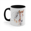 Cute Appaloosa Foal Watercolor Art Accent Coffee Mug 11Oz Black /