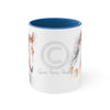 Cute Appaloosa Foal Watercolor Art Accent Coffee Mug 11Oz Blue /
