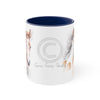 Cute Appaloosa Foal Watercolor Art Accent Coffee Mug 11Oz Navy /