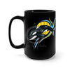 Cute Baby Orca Whale Colorful Ink Black Mug 15 Oz 15Oz