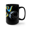 Cute Baby Orca Whale Colorful Ink Black Mug 15Oz