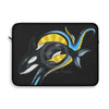 Cute Baby Orca Whale Colorful Ink Laptop Sleeve 15