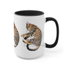 Cute Bengal Cat Sleeping Art Two-Tone Coffee Mugs 15Oz Mug