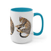 Cute Bengal Cat Sleeping Art Two-Tone Coffee Mugs 15Oz Mug
