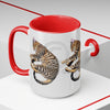 Cute Bengal Cat Sleeping Art Two-Tone Coffee Mugs 15Oz Mug