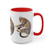 Cute Bengal Cat Sleeping Art Two-Tone Coffee Mugs 15Oz Mug
