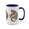 Cute Bengal Cat Sleeping Art Two-Tone Coffee Mugs 15Oz Mug