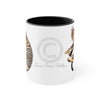 Cute Bengal Kitten Cat Sleeping Comic Style Art Accent Coffee Mug 11Oz