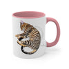 Cute Bengal Kitten Cat Sleeping Comic Style Art Accent Coffee Mug 11Oz