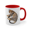 Cute Bengal Kitten Cat Sleeping Comic Style Art Accent Coffee Mug 11Oz