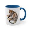 Cute Bengal Kitten Cat Sleeping Comic Style Art Accent Coffee Mug 11Oz