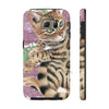 Cute Bengal Kitten Cat Watercolor Art Roses Case Mate Tough Phone