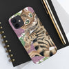 Cute Bengal Kitten Cat Watercolor Art Roses Case Mate Tough Phone