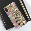 Cute Bengal Kitten Cat Watercolor Art Roses Case Mate Tough Phone