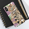 Cute Bengal Kitten Cat Watercolor Art Roses Case Mate Tough Phone
