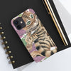 Cute Bengal Kitten Cat Watercolor Art Roses Case Mate Tough Phone