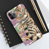 Cute Bengal Kitten Cat Watercolor Art Roses Case Mate Tough Phone