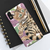 Cute Bengal Kitten Cat Watercolor Art Roses Case Mate Tough Phone