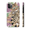 Cute Bengal Kitten Cat Watercolor Art Roses Case Mate Tough Phone Iphone 11 Pro
