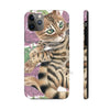 Cute Bengal Kitten Cat Watercolor Art Roses Case Mate Tough Phone Iphone 11 Pro Max