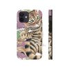 Cute Bengal Kitten Cat Watercolor Art Roses Case Mate Tough Phone Iphone 12 Mini