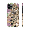Cute Bengal Kitten Cat Watercolor Art Roses Case Mate Tough Phone Iphone 12 Pro