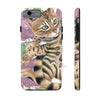 Cute Bengal Kitten Cat Watercolor Art Roses Case Mate Tough Phone Iphone 6/6S