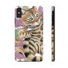 Cute Bengal Kitten Cat Watercolor Art Roses Case Mate Tough Phone Iphone Xs Max