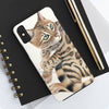 Cute Bengal Kitten Cat Watercolor Art White Case Mate Tough Phone