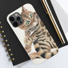 Cute Bengal Kitten Cat Watercolor Art White Case Mate Tough Phone