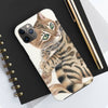 Cute Bengal Kitten Cat Watercolor Art White Case Mate Tough Phone