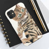 Cute Bengal Kitten Cat Watercolor Art White Case Mate Tough Phone