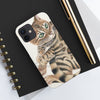Cute Bengal Kitten Cat Watercolor Art White Case Mate Tough Phone
