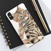 Cute Bengal Kitten Cat Watercolor Art White Case Mate Tough Phone