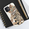 Cute Bengal Kitten Cat Watercolor Art White Case Mate Tough Phone