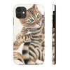Cute Bengal Kitten Cat Watercolor Art White Case Mate Tough Phone Iphone 11