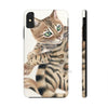 Cute Bengal Kitten Cat Watercolor Art White Case Mate Tough Phone Iphone Xs Max