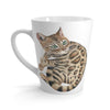 Cute Bengal Kitten Cat Watercolor Art White Latte Mug 12Oz Mug