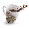 Cute Bengal Kitten Cat Watercolor Art White Pink Splash Latte Mug Mug