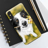 Cute Border Collie Dog Art Case Mate Tough Phone Cases