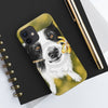 Cute Border Collie Dog Art Case Mate Tough Phone Cases