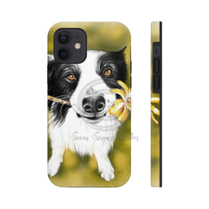 Cute Border Collie Dog Art Case Mate Tough Phone Cases Iphone 12