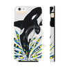 Cute Breaching Orca Whale Ink White Case Mate Tough Phone Cases Iphone 5/5S/5Se